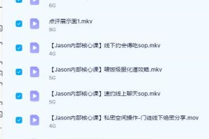 Jason3万私教课2026年2月最新版，Jason带你情感自由