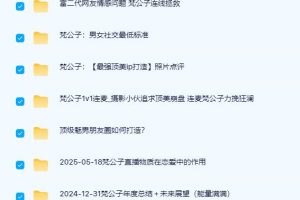《沉淀归来》梵公子系列课