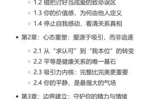 《停止内耗的恋爱法则PDF》识别内耗：你为何陷入“舔狗”循环